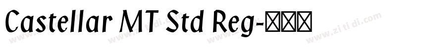 Castellar MT Std Reg字体转换